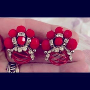 Vintage Vendome handmade clip on earrings